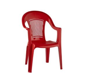 صندلی دسته دار پلاستیکی با قابلیت شست ‌و شوی آسان