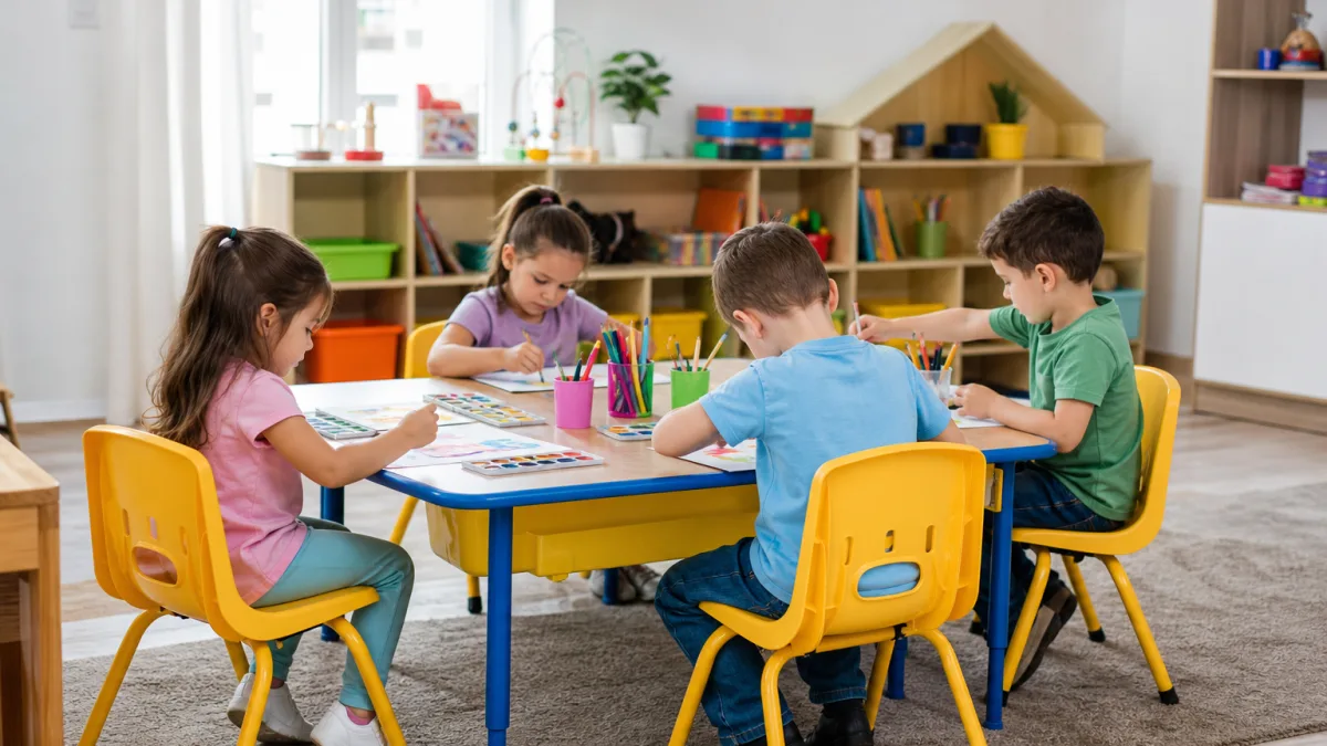 میز و صندلی مهد کودک برای آموزش و بازی ایمن